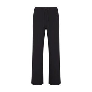 SKIMS Black Wide cotton jersey Leg Pants